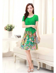 dress chiffon import D2768