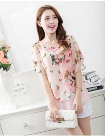 blouse chiffon import T2601