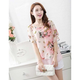 blouse chiffon import T2601