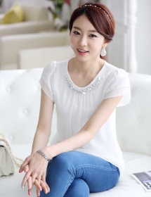 blouse chiffon import T2612