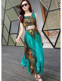 long dress chiffon D2777