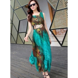 long dress chiffon D2777