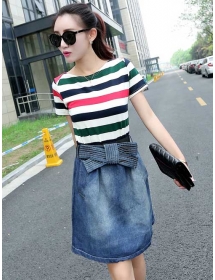 dress wanita korea D2810