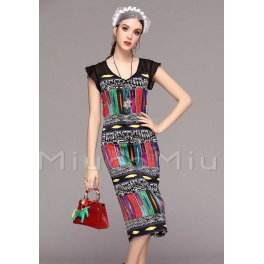 midi dress etnik D2812