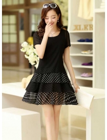 dress chiffon import D2820