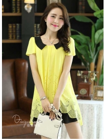 dress chiffon import D2841