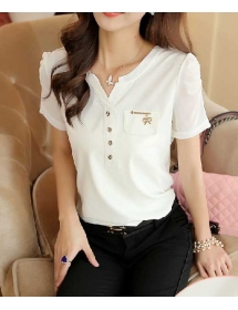 blouse v-neck T2736