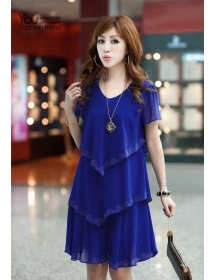 dress chiffon import D2871