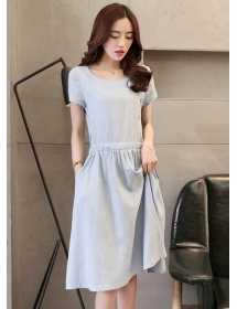 dress wanita korea D2879