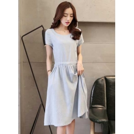 dress wanita korea D2879