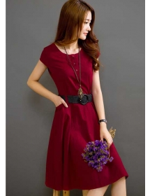 midi dress korea D2958