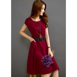 midi dress korea D2958