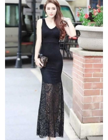 long dress brukat D2970