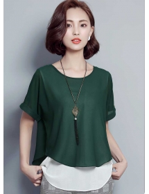 blouse chiffon import T2873