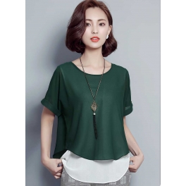 blouse chiffon import T2873