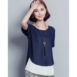 blouse chiffon import T2874