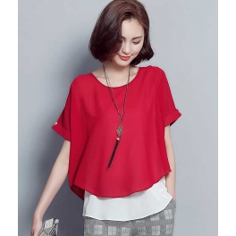 blouse chiffon import T2875