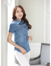 kemeja denim T2924