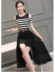 dress wanita import D3109