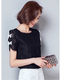 blouse brukat korea T3081