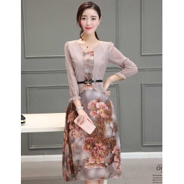 midi dress korea D3204