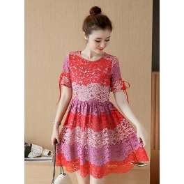 dress brukat korea D3282