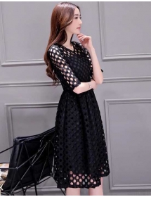 dress brukat import D3307