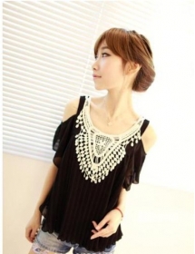 blouse wanita lengan bolong T855