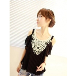 blouse wanita lengan bolong T855