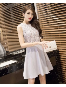 dress wanita korea D3479