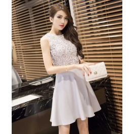 dress wanita korea D3479