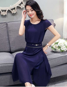 midi dress korea D3587