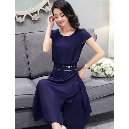 midi dress korea D3587