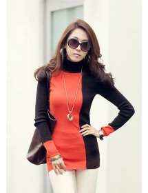 kaos turtle neck lengan panjang T738