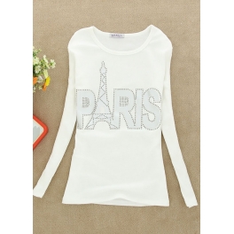 kaos lengan panjang eiffel paris T881