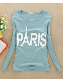 kaos lengan panjang eiffel paris T882