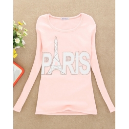 kaos lengan panjang eiffel paris T883