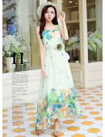 long dress chiffon D3944