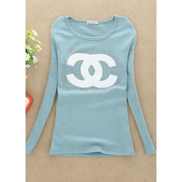 kaos lengan panjang chanel t840