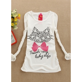 kaos lengan panjang kitty T895