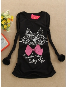 kaos lengan panjang kitty T897