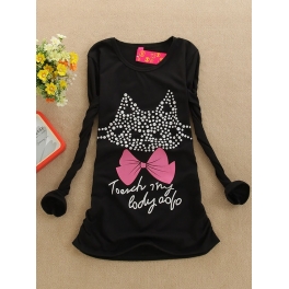 kaos lengan panjang kitty T897