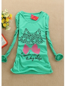 kaos lengan panjang kitty T898