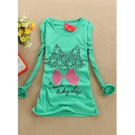 kaos lengan panjang kitty T898