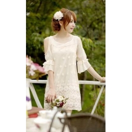 dress wanita lengan bolong D790