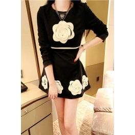 dress wanita korea D793