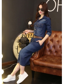 long dress denim D4160