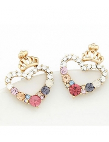 anting wanita motif mahkota TT0111