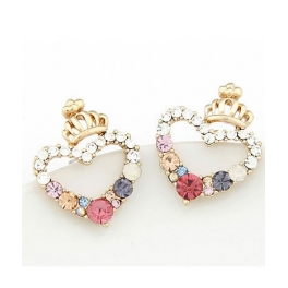 anting wanita motif mahkota TT0111