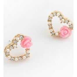 anting mutiara rose TT0114